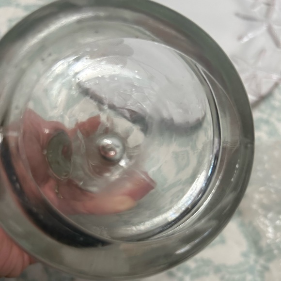 hand blown etched glass cruet - Picture 4 of 4